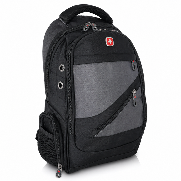 Рюкзак, швейцарський рюкзак, SwissGear 8810, туристичний рюкзак, рюкзак для ноутбука Сірий - Фото 2 Рюкзак, швейцарський рюкзак, SwissGear 8810, туристичний рюкзак, рюкзак для ноутбука Сірий - зображення 2