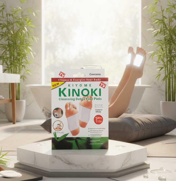 Пластир-детокс для ступень для виведення токсинів KINOKI паковання 10 шт. - зображення 5
