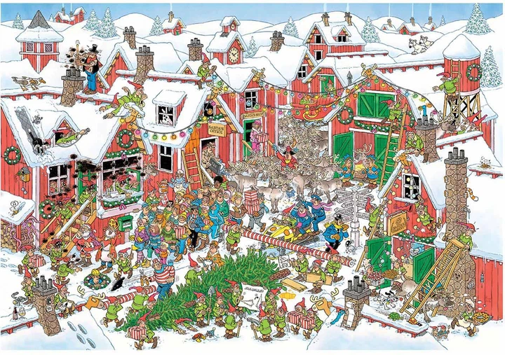 Puzzle Jumbo Jan van Haasteren Santa's Village 5000 elementów 20076 (8710126200766) - obraz 2