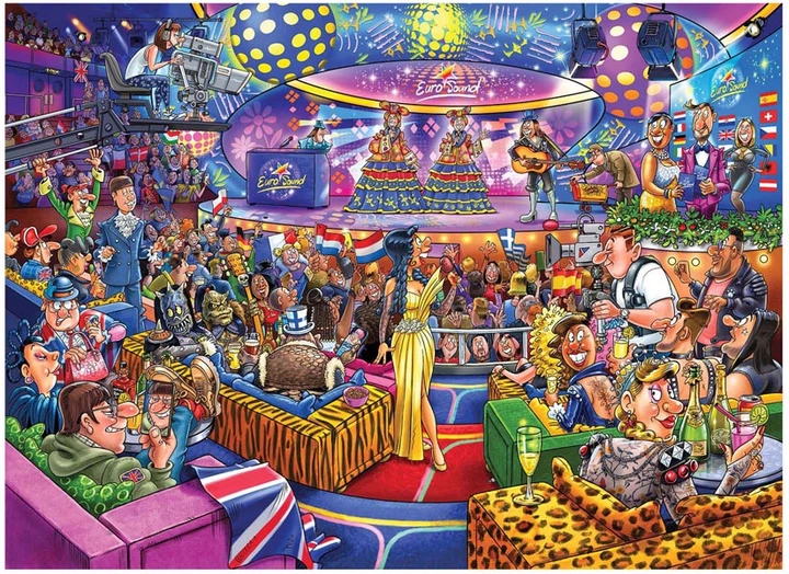 Puzzle Jumbo Wasgij? Mystery 25 Eurosound Contest! 1000 elementów 1110100591 (8721017604129) - obraz 2