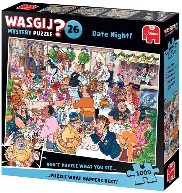 Puzzle Jumbo Wasgij? Mystery 26 Date Night! 1000 elementów 1110100592 (8721017604136) - obraz 3