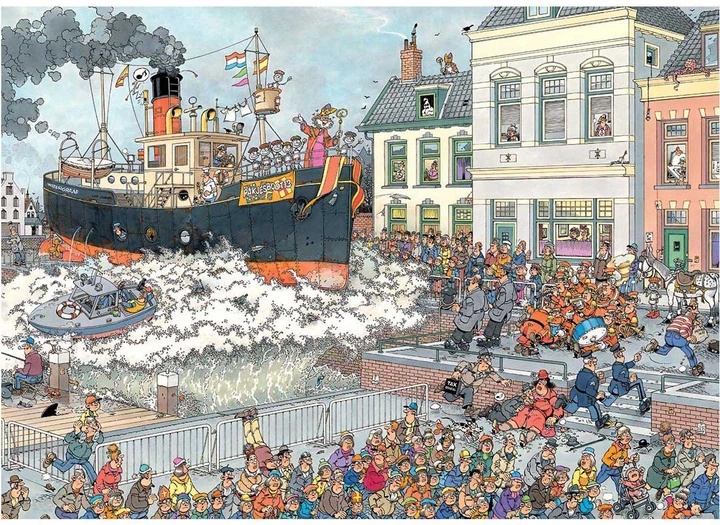Puzzle Jumbo Jan van Haasteren St. Nicolas Parade 1000 elementów 1110100537 (8721017603412) - obraz 2