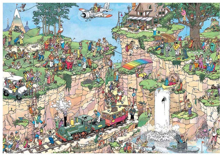 Пазл Jumbo Jan van Haasteren The Golf Course 5000 елементів 1110100538 (8721017603429) - зображення 2