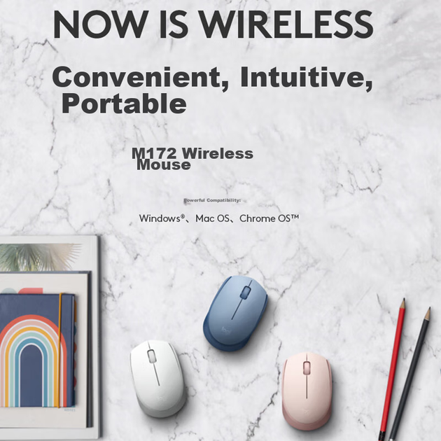 Мышь Logitech M172 Wireless Rose - изображение 7