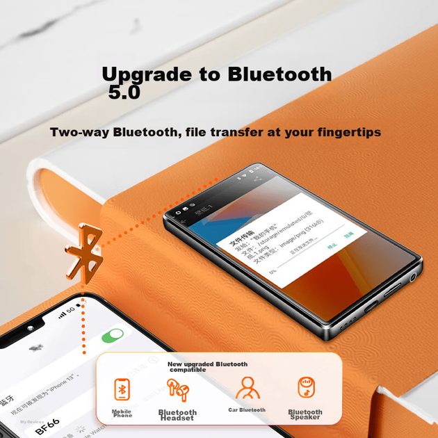 Плеєр FAMUE BF66 розумний MP3/MP4 з Wi-Fi, Android 14, 6+64 ГБ - зображення 7