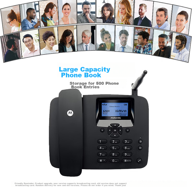 Телефон Motorola FW400LCM 4G, совместимый со всеми сетями, подходит для стационарной, беспроводной, мобильной, офисной и домашней телефонной связи. Поддерживает SIM-карты China Mobile, China Unicom, China Telecom и кабельного телевидения. - Фото 3 Телефон Motorola FW400LCM 4G, совместимый со всеми сетями, подходит для стационарной, беспроводной, мобильной, офисной и домашней телефонной связи. Поддерживает SIM-карты China Mobile, China Unicom, China Telecom и кабельного телевидения. - изображение 3
