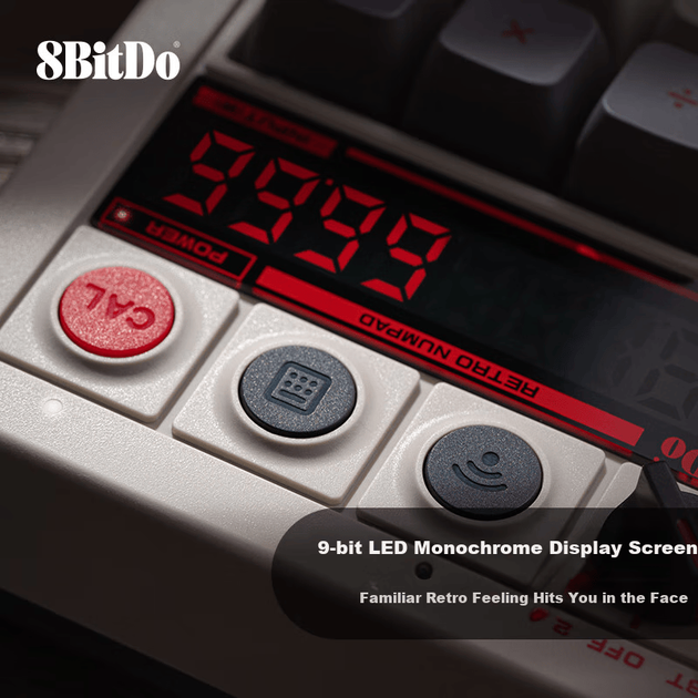 Клавиатура беспроводная 8BitDo Retro18 Kailh Box V2 White Wireless/Bluetooth/USB - изображение 5