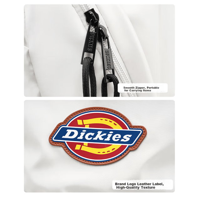 Рюкзак Dickies, новая модель для мужчин и женщин, легкий школьный рюкзак с несколькими отделениями для учеников средней и старшей школы, вместительный рюкзак для путешествий на открытом воздухе, черный. - Фото 3 Рюкзак Dickies, новая модель для мужчин и женщин, легкий школьный рюкзак с несколькими отделениями для учеников средней и старшей школы, вместительный рюкзак для путешествий на открытом воздухе, черный. - изображение 3