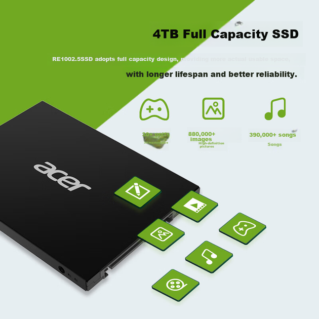 SSD Acer PREDATOR RE100 256ГБ SATA 3.0 - изображение 6