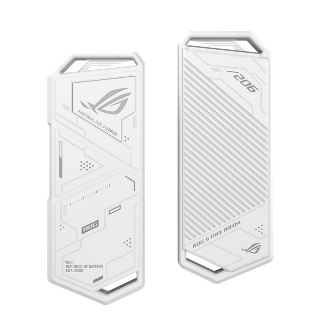 Внешний корпус для SSD-накопителя ASUS ROG STRIX ARION White Phantom Standard Edition M.2 NVMe, полностью алюминиевый корпус/10 Гбит/с - Фото 3 Внешний корпус для SSD-накопителя ASUS ROG STRIX ARION White Phantom Standard Edition M.2 NVMe, полностью алюминиевый корпус/10 Гбит/с - изображение 3