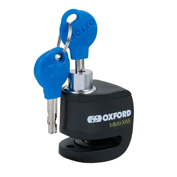 Замок із сигналізацією Oxford Micro XA5 Alarm Disc Lock Black/Black - зображення 2