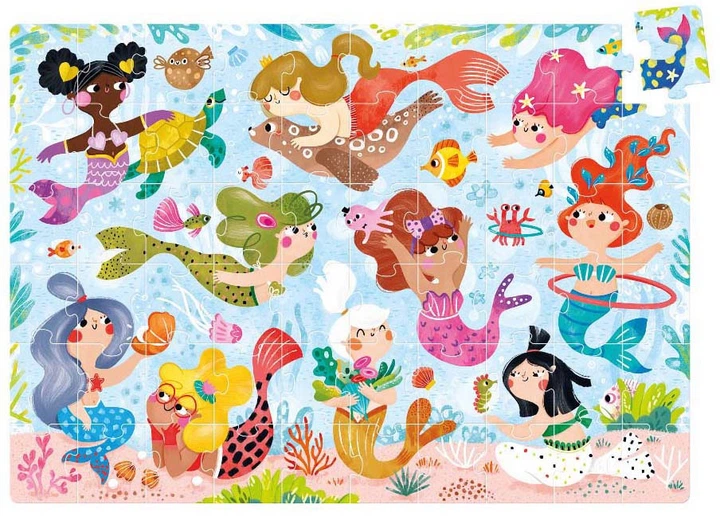 Puzzle Banana Panda Magical Jumbo Mermaids 60 elementów 49259 (5902983492597) - obraz 2