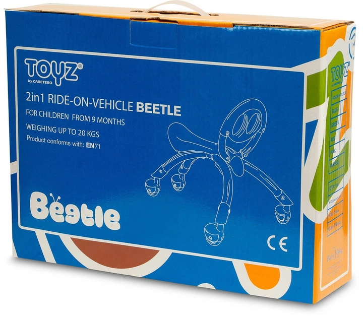 Толокар Toyz Beetle 2 в 1 Рожевий (5908310389998) - зображення 9