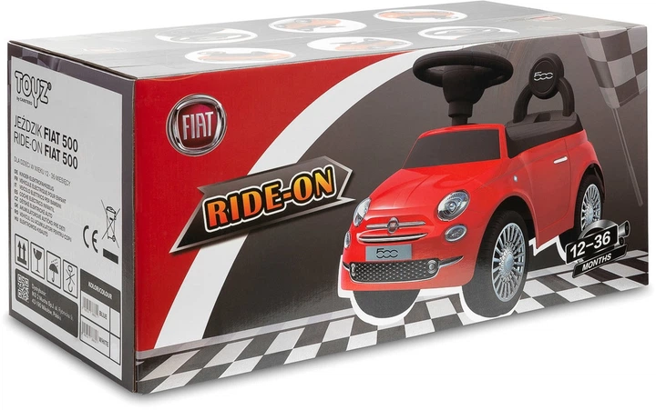 Толокар Toyz Fiat 500 Білий (5908310388618) - зображення 3