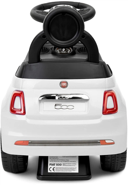 Толокар Toyz Fiat 500 Білий (5908310388618) - зображення 5
