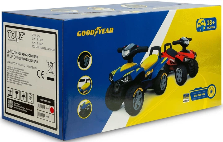Толокар Toyz Quad Goodyear Червоний (5908310392905) - зображення 4