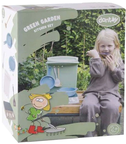 Kuchnia mini dla dzieci Dantoy Green Garden 7 elementów 1420835 (5701217047103) - obraz 2