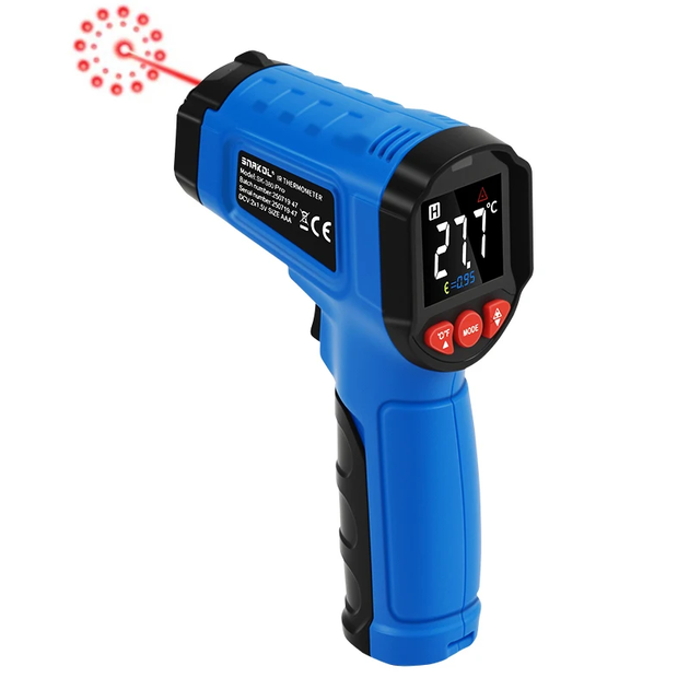 Пирометр SNAKOL SK-380Pro цифровой инфракрасный термометр -50–380°C EMS=0.1-1.00 DS=12:1 многолучевой лазер - Фото 2 Пирометр SNAKOL SK-380Pro цифровой инфракрасный термометр -50–380°C EMS=0.1-1.00 DS=12:1 многолучевой лазер - изображение 2
