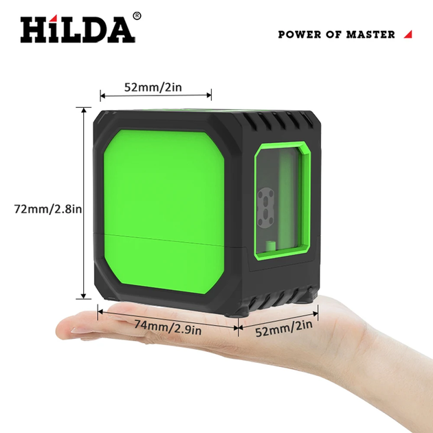 Лазерный уровень HiLDA ZYOZ094 аккумуляторный нивелир двухлучевой с зеленым перекрестным лазером автоматическим выравниванием - Фото 3 Лазерный уровень HiLDA ZYOZ094 аккумуляторный нивелир двухлучевой с зеленым перекрестным лазером автоматическим выравниванием - изображение 3