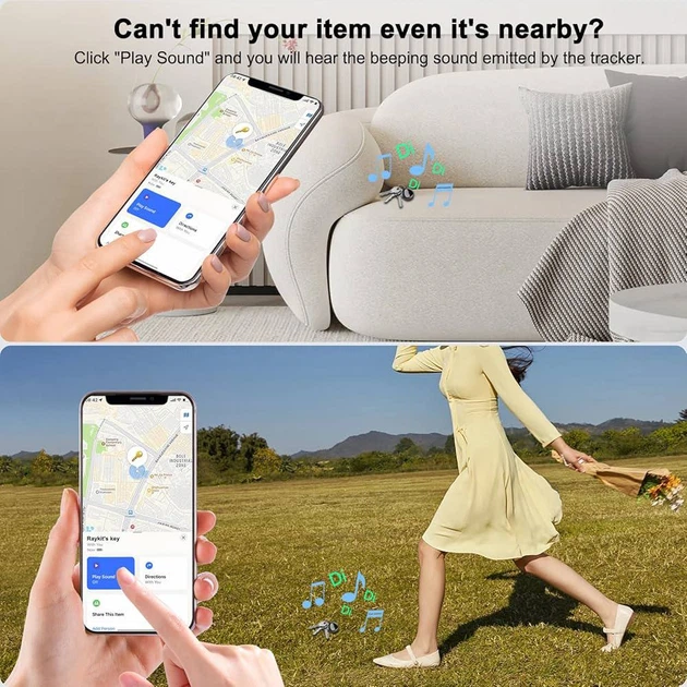 Розумний GPS трекер Raykit MI Tracker 007 — комплект 3 шт | Apple Find My - изображение 4