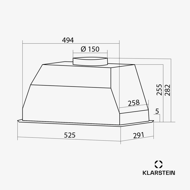 Кухонная вытяжка Paolo 52 — Klarstein 10045321 - изображение 5