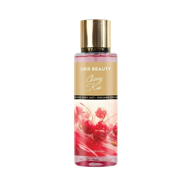 Запашна вода для тіла UKR BEAUTY Cherry Kiss (Вишневий поцілунок), 250 мл - Фото 1 Запашна вода для тіла UKR BEAUTY Cherry Kiss (Вишневий поцілунок), 250 мл - зображення 1