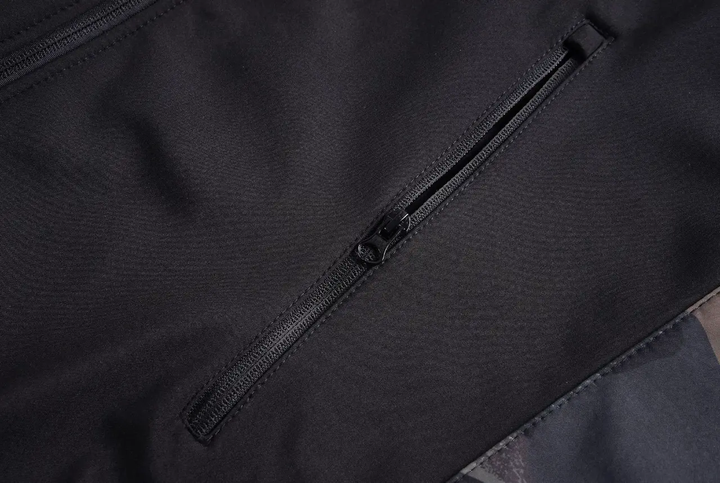 Костюм софтшел Чорний мультикам Soft Shell на флісі M - зображення 11