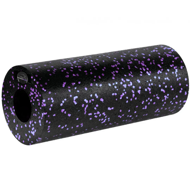 Масажний ролик (роллер) гладкий PowerPlay PP-4348 2 in 1 EPP Foam Roller Чорно/Фіолетовий (33x14см.) - изображение 3
