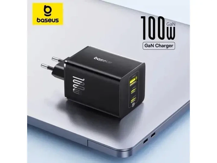 Мережевий зарядний пристрій BASEUS EnerFill FE11 100W Black (P10182102123-00) - Фото 2 Мережевий зарядний пристрій BASEUS EnerFill FE11 100W Black (P10182102123-00) - изображение 2