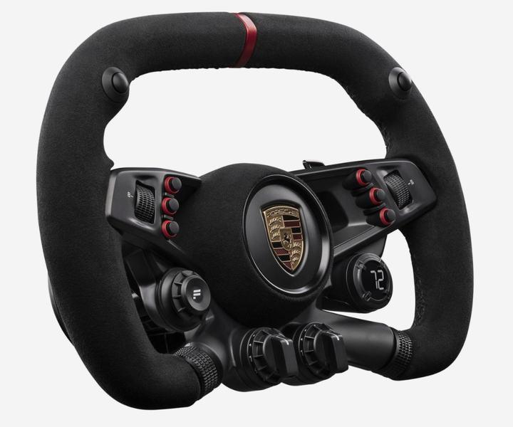 FANATEC CSL Elite Porsche Vision GT (CSL_E_SW_PVGT) – Ігрове кермо для PC / PS4 / PS5, 31 см, OLED, алюмінієва конструкція - зображення 2