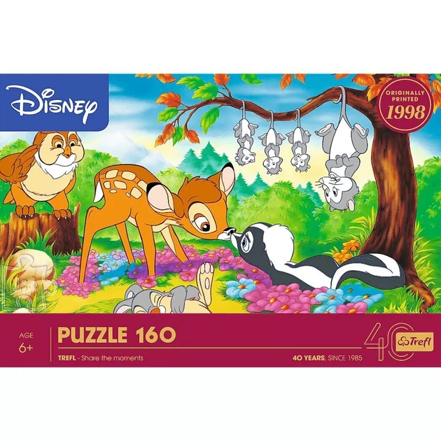 Пазлы Trefl Искусство из бумаги Disney Бемби и лесные друзья 160 элементов (40054) - Фото 3 Пазлы Trefl Искусство из бумаги Disney Бемби и лесные друзья 160 элементов (40054) - изображение 3