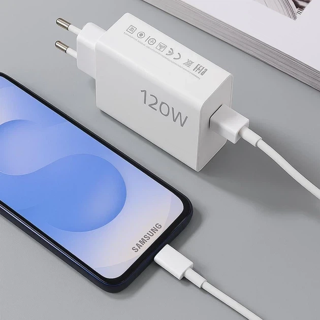 Зарядний пристрій GaN 120W + кабель для телефонів Xiaomi та інших з підтримкою Mi Turbo - зображення 12