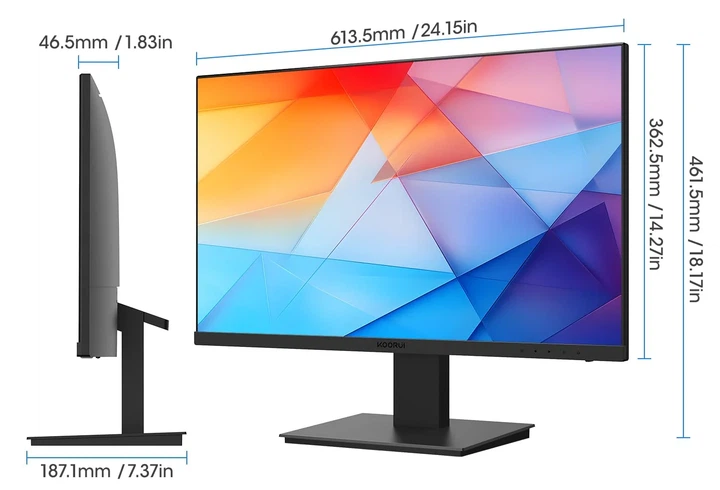 Монитор 27" KOORUI 27N2A Full HD VA 75 Гц - Уценка - изображение 7