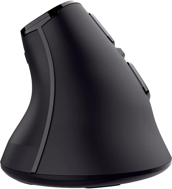 Беспроводная вертикальная мышь Trust Voxx / USB / Bluetooth / Радиоканал / 2400 DPI / 9 кнопок / Подсветка / LED-дисплей / Черная (102048063) - Б/У - изображение 5