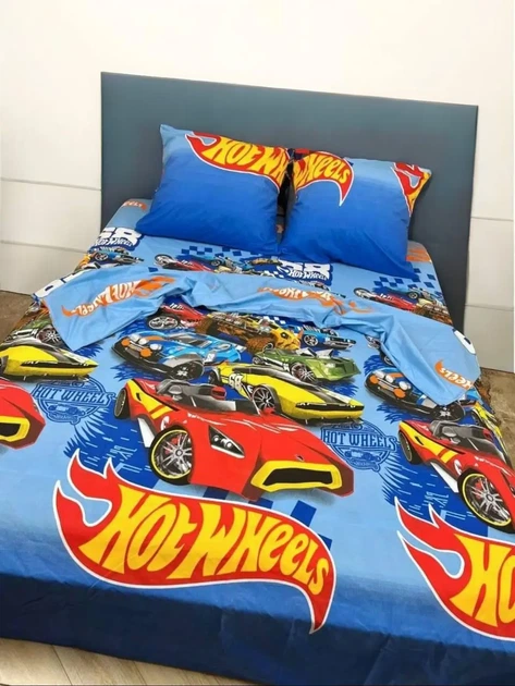 Постільна білизна бязь Хот Вілз Hot Wheels 150х215 см (70х70 наволочки) EG7977D - Фото 6 Постільна білизна бязь Хот Вілз Hot Wheels 150х215 см (70х70 наволочки) EG7977D - зображення 6