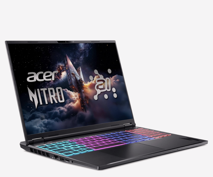 Ноутбук Acer Nitro 16 AI 16" WQXGA 180Hz / Ryzen AI 9 365 / RAM 32 ГБ / SSD 2 ТБ / GeForce RTX 5070 8 ГБ / Win 11 Pro / Black / (NH.QXZEP.001) - Фото 2 Ноутбук Acer Nitro 16 AI 16" WQXGA 180Hz / Ryzen AI 9 365 / RAM 32 ГБ / SSD 2 ТБ / GeForce RTX 5070 8 ГБ / Win 11 Pro / Black / (NH.QXZEP.001) - изображение 2
