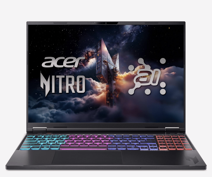 Ноутбук Acer Nitro 16 AI 16" WQXGA 180Hz / Ryzen AI 9 365 / RAM 32 ГБ / SSD 2 ТБ / GeForce RTX 5070 8 ГБ / Win 11 Pro / Black / (NH.QXZEP.001) - Фото 3 Ноутбук Acer Nitro 16 AI 16" WQXGA 180Hz / Ryzen AI 9 365 / RAM 32 ГБ / SSD 2 ТБ / GeForce RTX 5070 8 ГБ / Win 11 Pro / Black / (NH.QXZEP.001) - изображение 3