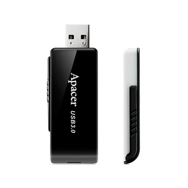 Флеш-накопитель USB 3.2 Gen1 Apacer AH350 128GB черный - Фото 1 Флеш-накопитель USB 3.2 Gen1 Apacer AH350 128GB черный - изображение 1