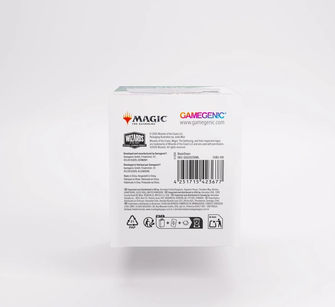 Pudełko na karty Gamegenic Magic the Gathering - Sekrety Strixhaven - Squire PLUS 100+ XL Czarno-zielone (4251715423677) - obraz 10