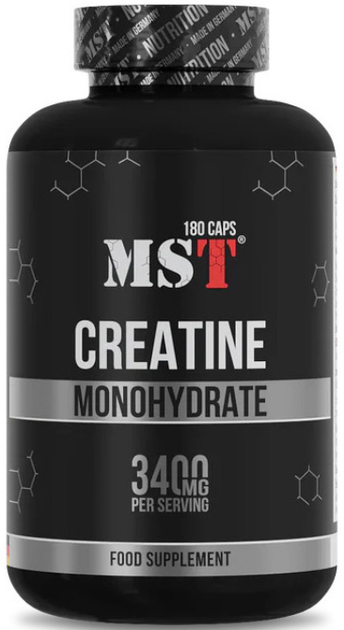 Креатин MST Creatine Monohydrate 3400 мг 180 капсул - Фото 1 Креатин MST Creatine Monohydrate 3400 мг 180 капсул - изображение 1