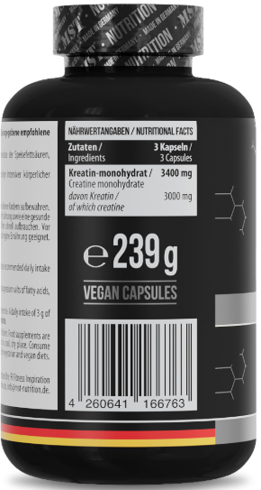 Креатин MST Creatine Monohydrate 3400 мг 180 капсул - Фото 2 Креатин MST Creatine Monohydrate 3400 мг 180 капсул - изображение 2
