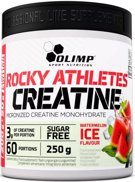 Креатин OLIMP Rocky Athletes Creatine 250 г арбуз - Фото 1 Креатин OLIMP Rocky Athletes Creatine 250 г арбуз - изображение 1