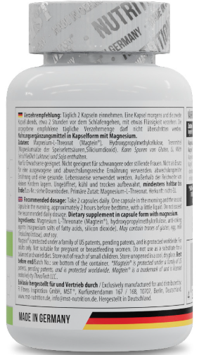 Треонат магния MST Magtein magnesium l-threonate 1000 мг 60 капсул - изображение 3