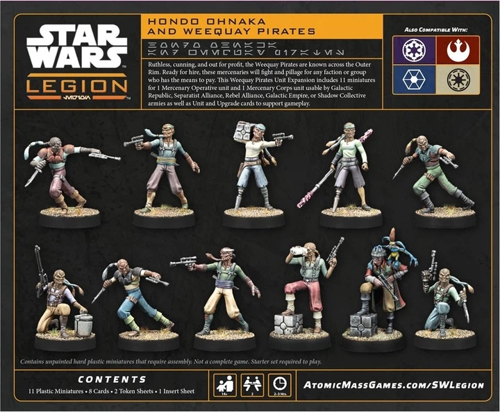 Dodatek do gry planszowej Atomic Mass Games Star Wars Legion 2.0: Hondo Ohnaka i piraci Weequay (edycja angielska) (841333134891) - obraz 4