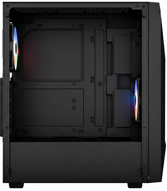 Корпус Aerocool Player-G-BK-v1 / Miditower / ATX / Glass / 2x120mm FRGB / Black - зображення 3