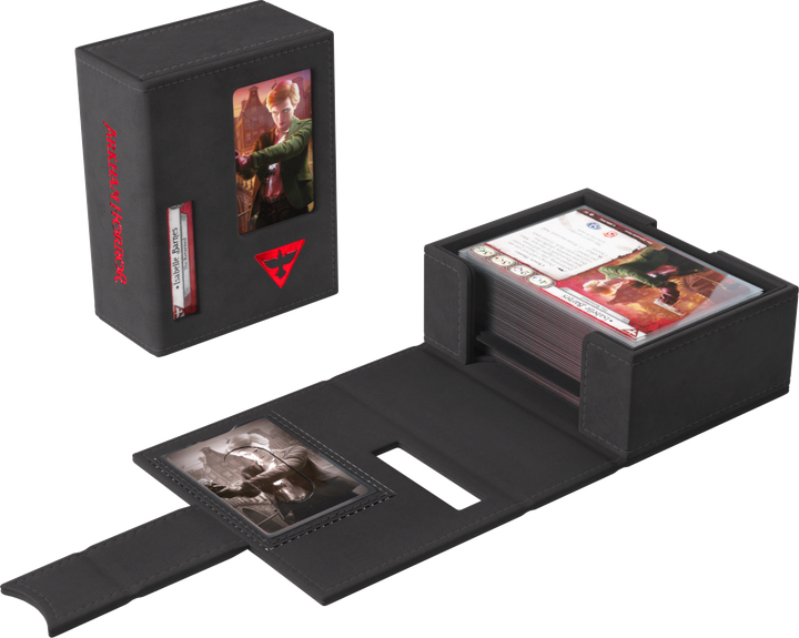 Pudełko na karty Gamegenic Arkham Horror – Talia Badacza Tome – Ocalały Czarno-czerwone (4251715421291) - obraz 9