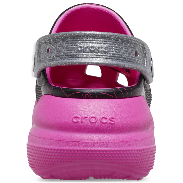Сабо на высокой платформе Crocs Classic Crush Clog 37-38 р 23.2-24 см Черные Барби 207521-M5/W7 Barbie Black - изображение 5