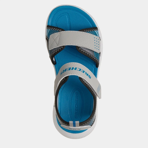 Детские спортивные сандалии для мальчика Skechers 407034L GYBL 27.5 Серые (199252383921) - изображение 4