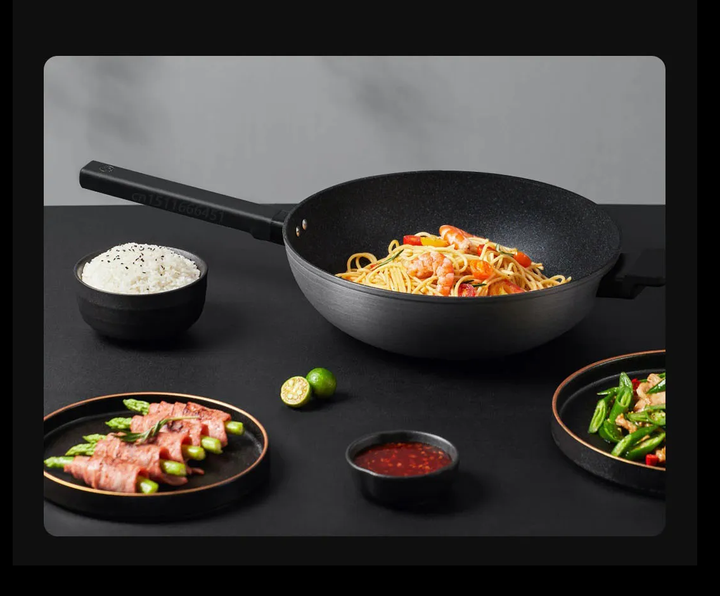 Антипригарна сковорода Xiaomi ZHIWUZHU cooking non-stick wok Mijia custom - Фото 6 Антипригарна сковорода Xiaomi ZHIWUZHU cooking non-stick wok Mijia custom - зображення 6