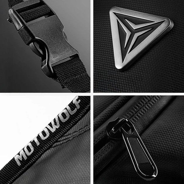 Мото сумка на бедро Motowolf MB6 Black для мотоциклиста набедренная - изображение 5